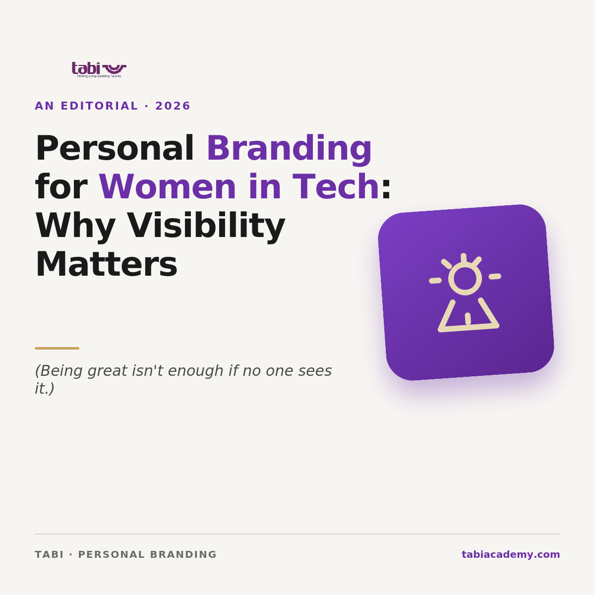 Personal Branding for Women in Tech: Why Visibility Matters